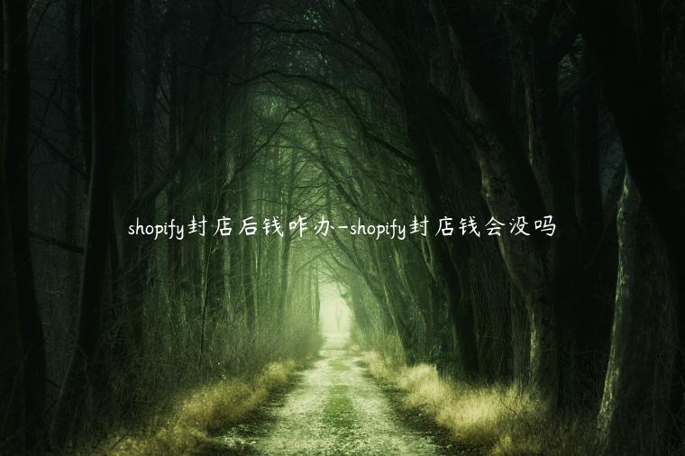 shopify封店后錢咋辦-shopify封店錢會沒嗎